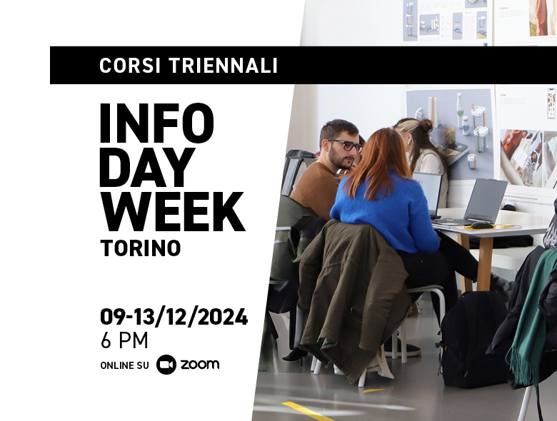 Partecipa alla prossima Info Day Week dei corsi triennali di IAAD. Torino di dicembre 2024