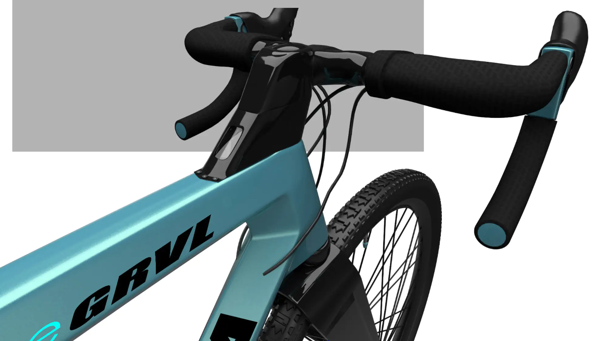Un'immagine in 3D del dettaglio di una bicicletta, realizzata dagli studenti dello IAAD.