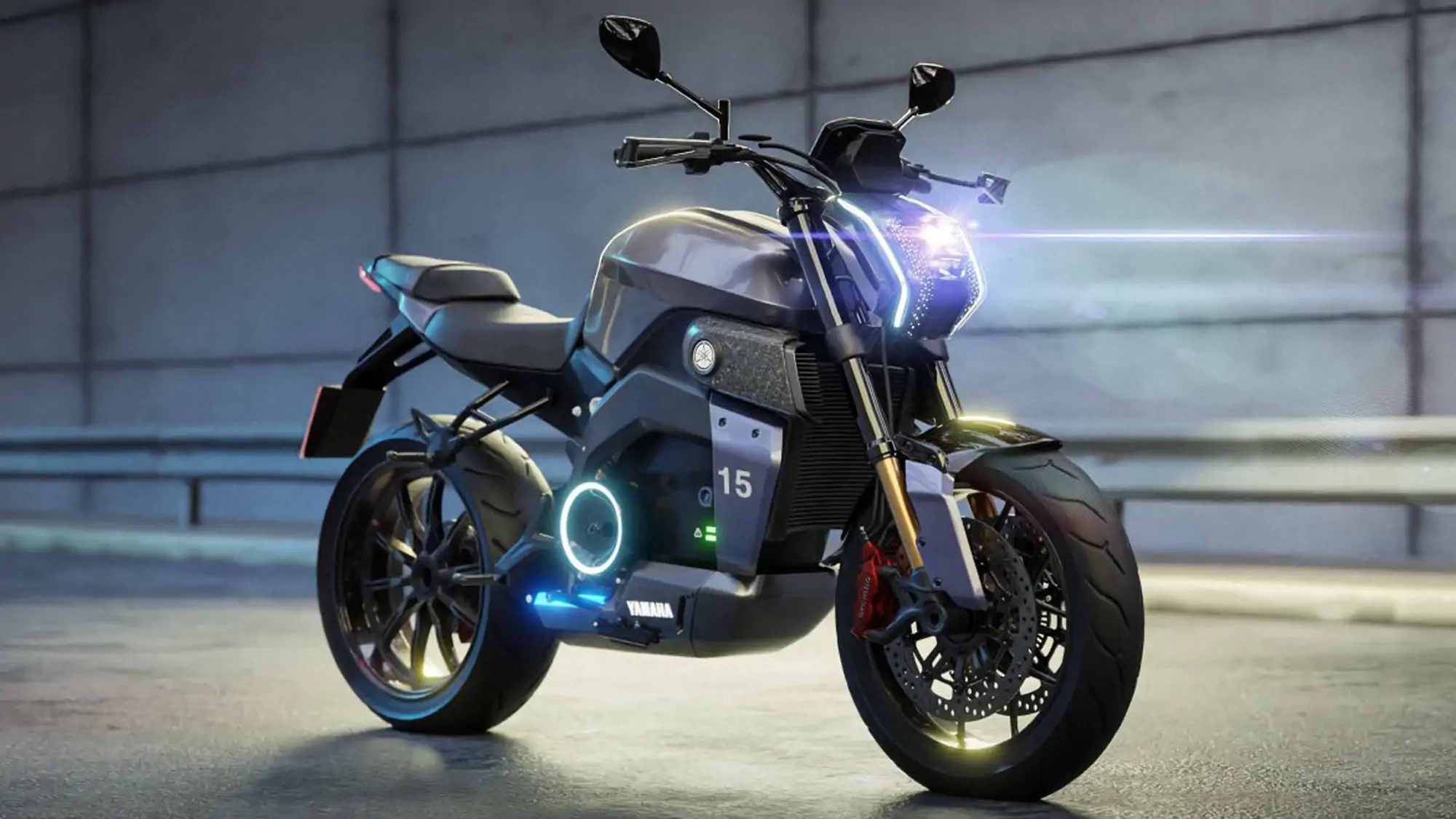 Un bellissimo disegno 3D di una moto, realizzato come progetto all'interno di uno dei corsi in design dello IAAD.