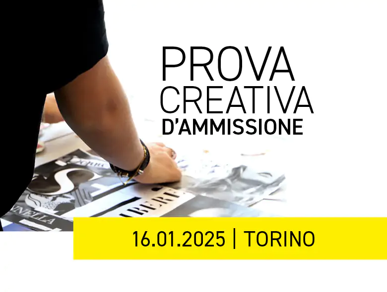 Partecipa alla prova di ammissione di IAAD. Torino del 16 gennaio 2025