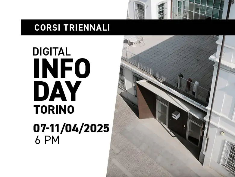 Partecipa anche tu alla Digital Info Day Week di IAAD. Torino di Aprile e scopri l'offerta formativa dei corsi triennali in design!
