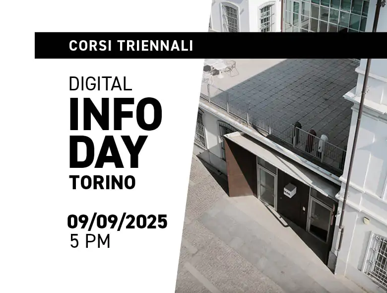 Partecipa anche tu al Digital Info Day di IAAD. Torino del 9 settembre e scopri l'offerta formativa dei corsi triennali in design!